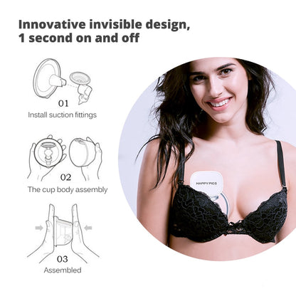 Hands-Free - Portable Electric Breast Pump USB Chargable, Silent, Wearable